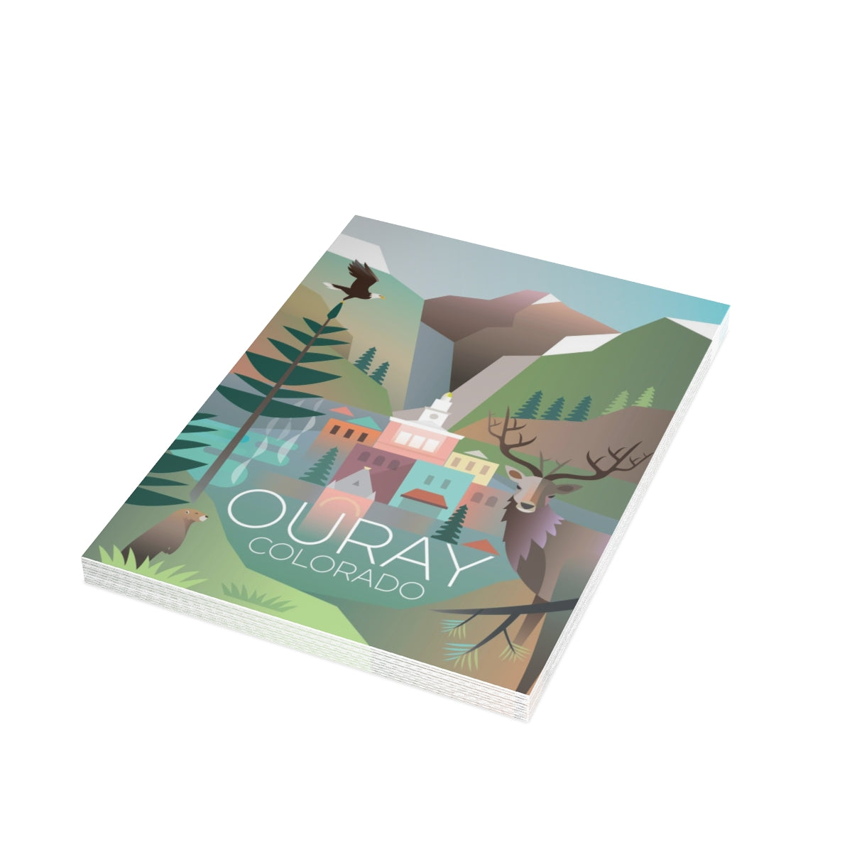 Ouray Folded Matte Notecards + Envelopes (10pcs)