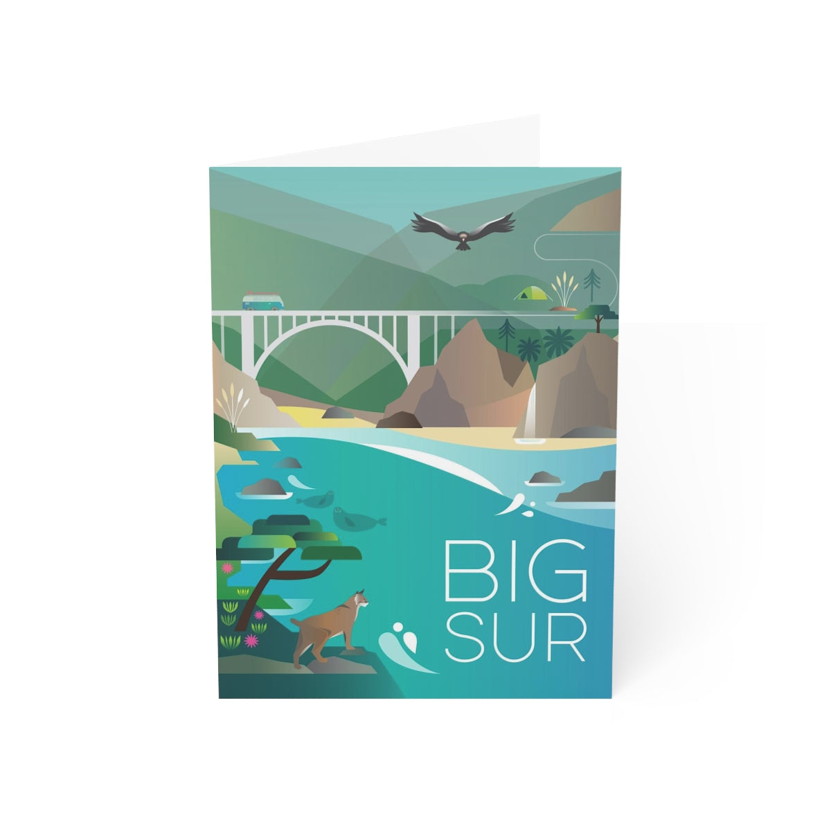 Big Sur Folded Matte Notecards + Envelopes (10pcs)
