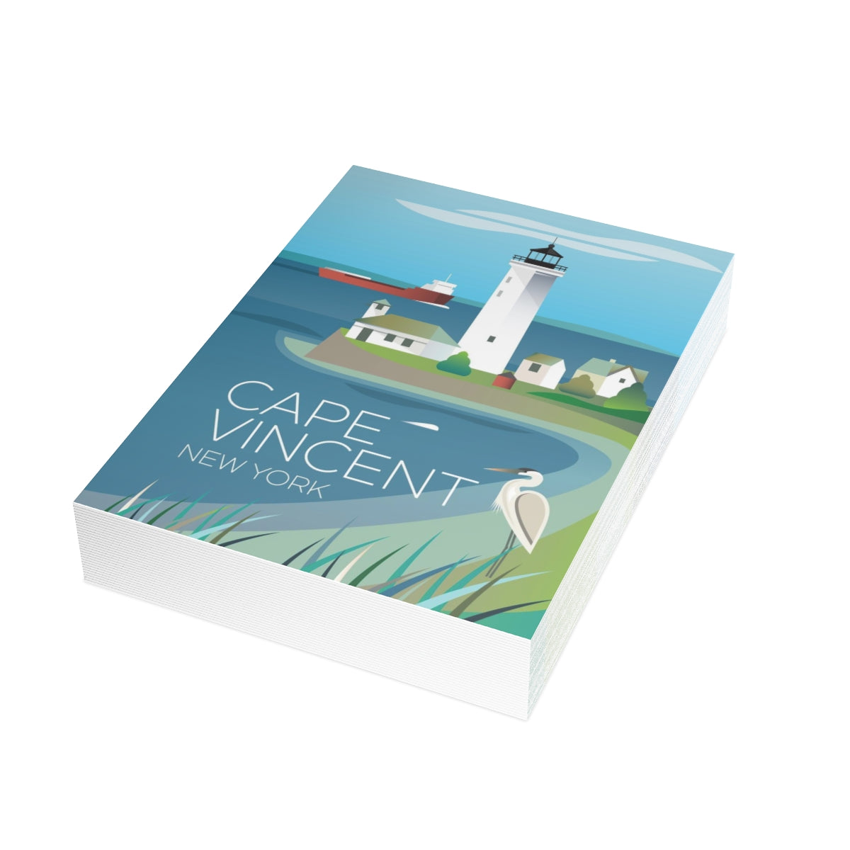 Cape Vincent Folded Matte Notecards + Envelopes (10pcs)