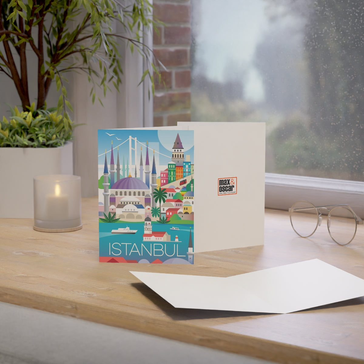 Istanbul Folded Matte Notecards + Envelopes (10pcs)