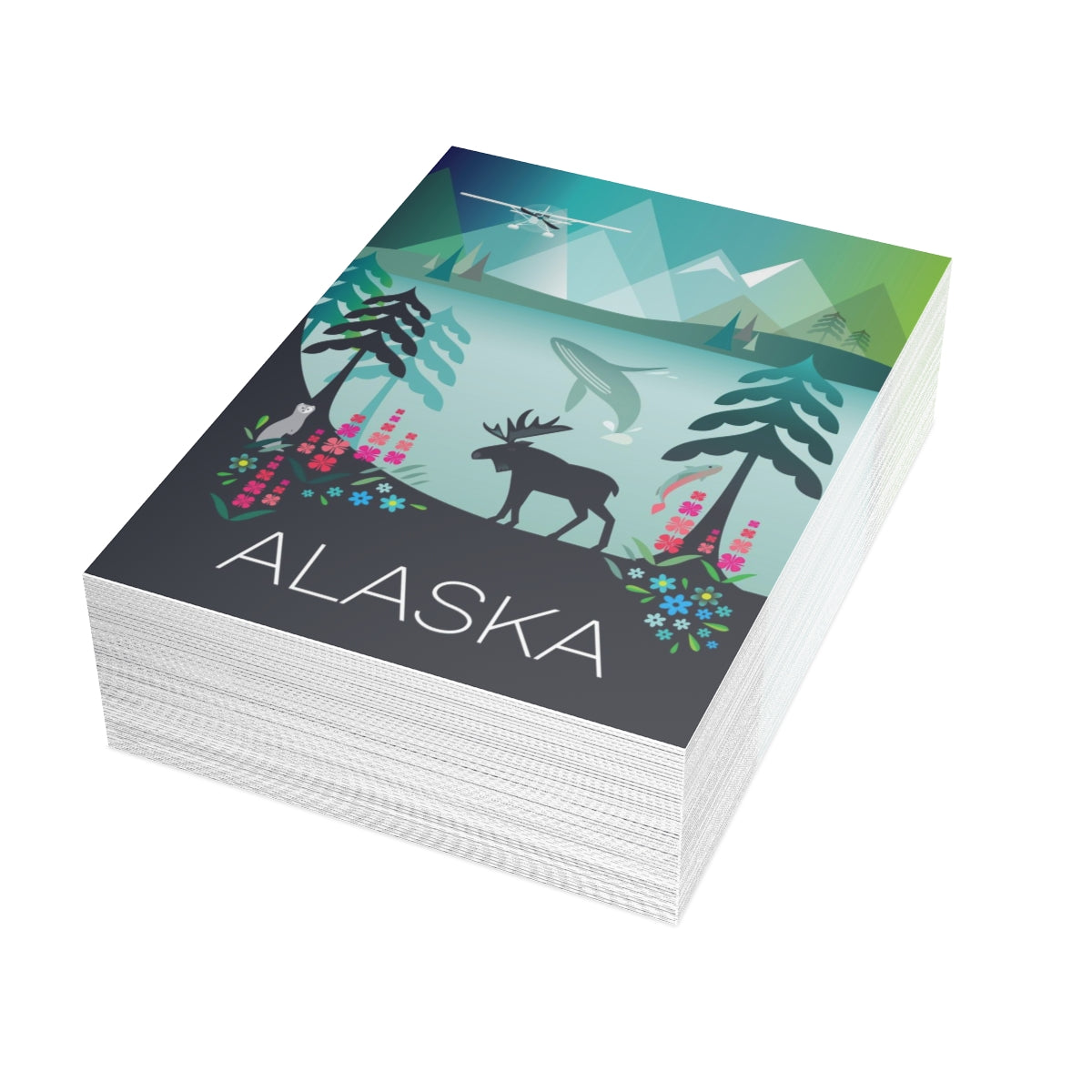 Alaska Folded Matte Notecards + Envelopes (10pcs)