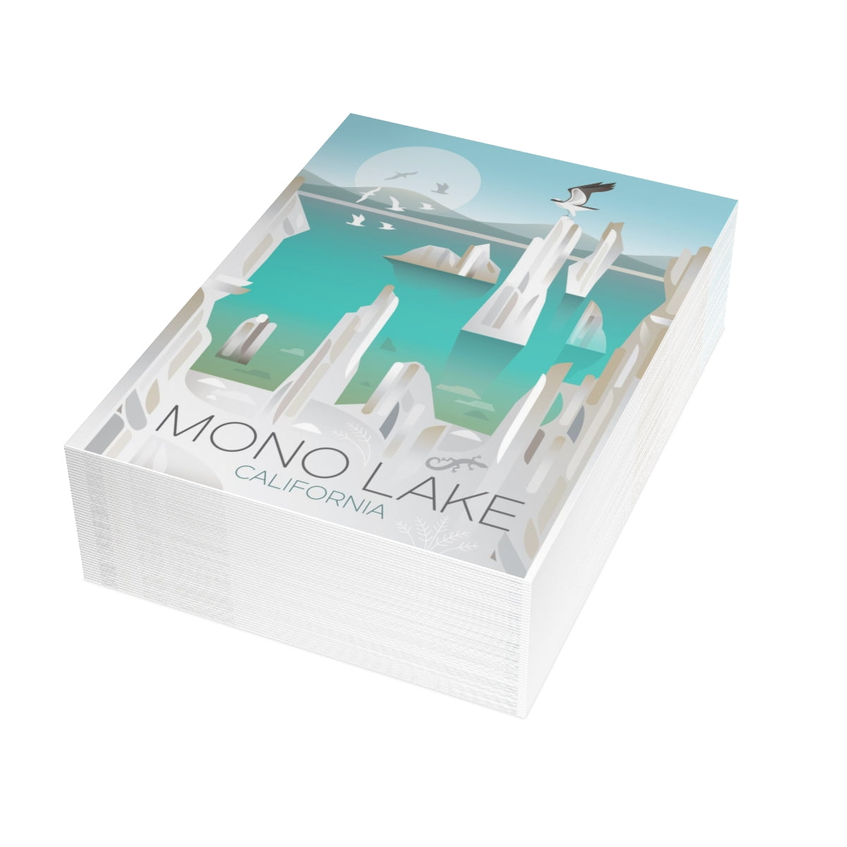 Mono Lake Folded Matte Notecards + Envelopes (10pcs)