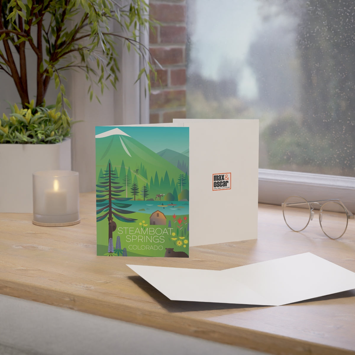 Steamboat Springs Folded Matte Notecards + Envelopes (10pcs)