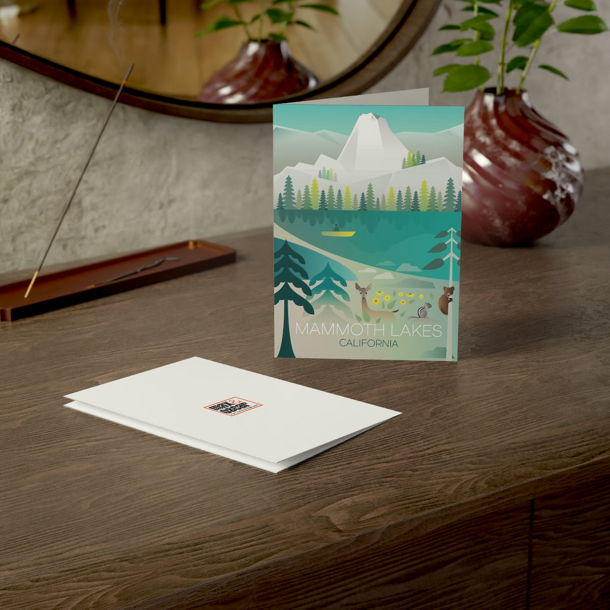 Mammoth Lakes Folded Matte Notecards + Envelopes (10pcs)
