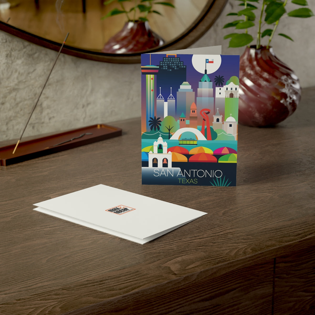 San Antonio Folded Matte Notecards + Envelopes (10pcs)