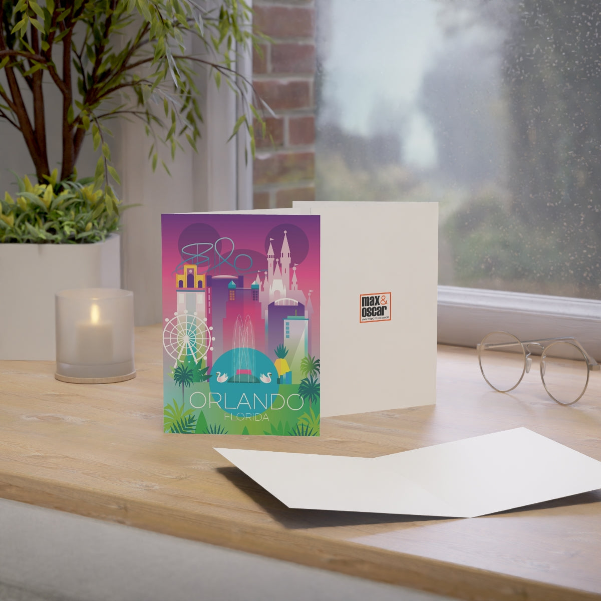 Orlando Folded Matte Notecards + Envelopes (10pcs)