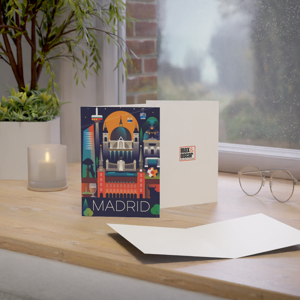 Madrid Folded Matte Notecards + Envelopes (10pcs)