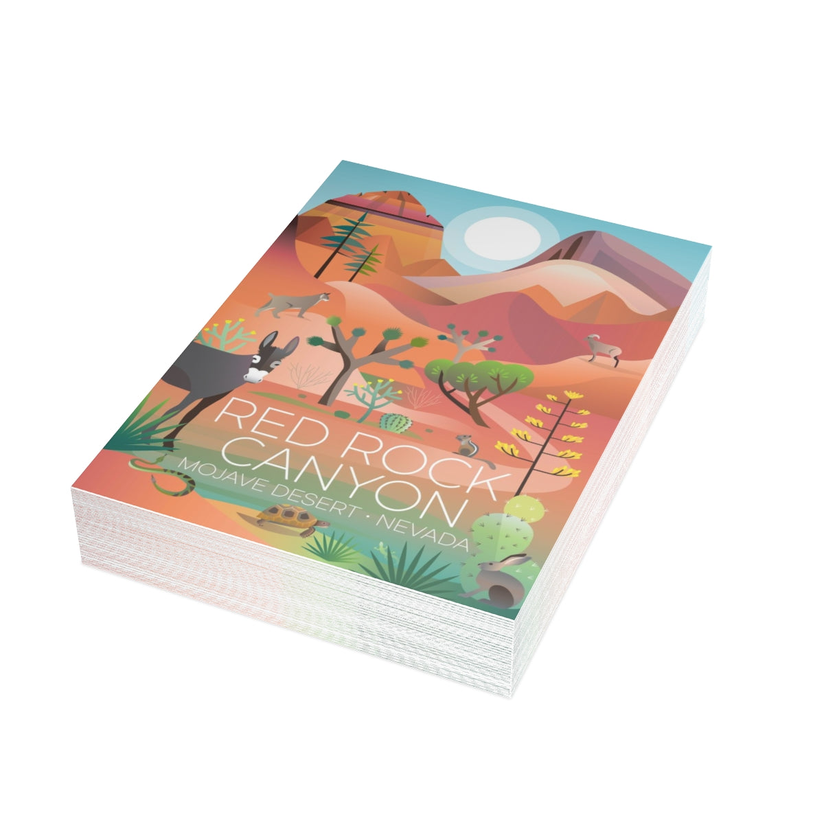 Red Rock Canyon Folded Matte Notecards + Envelopes (10pcs)