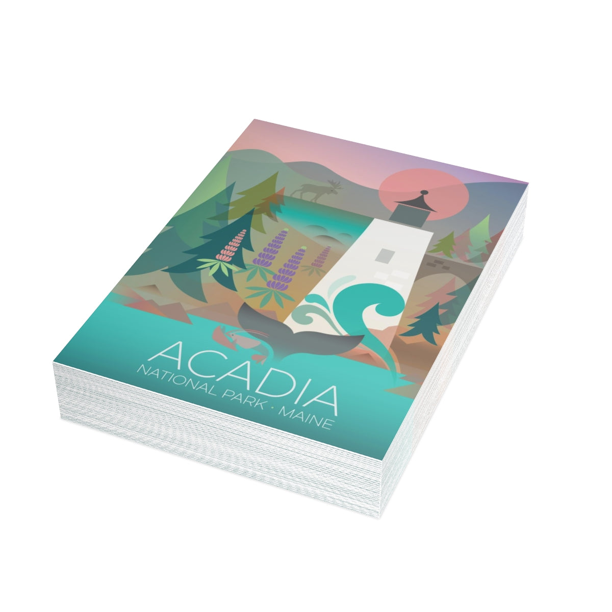 Acadia National Park Folded Matte Notecards + Envelopes (10pcs)