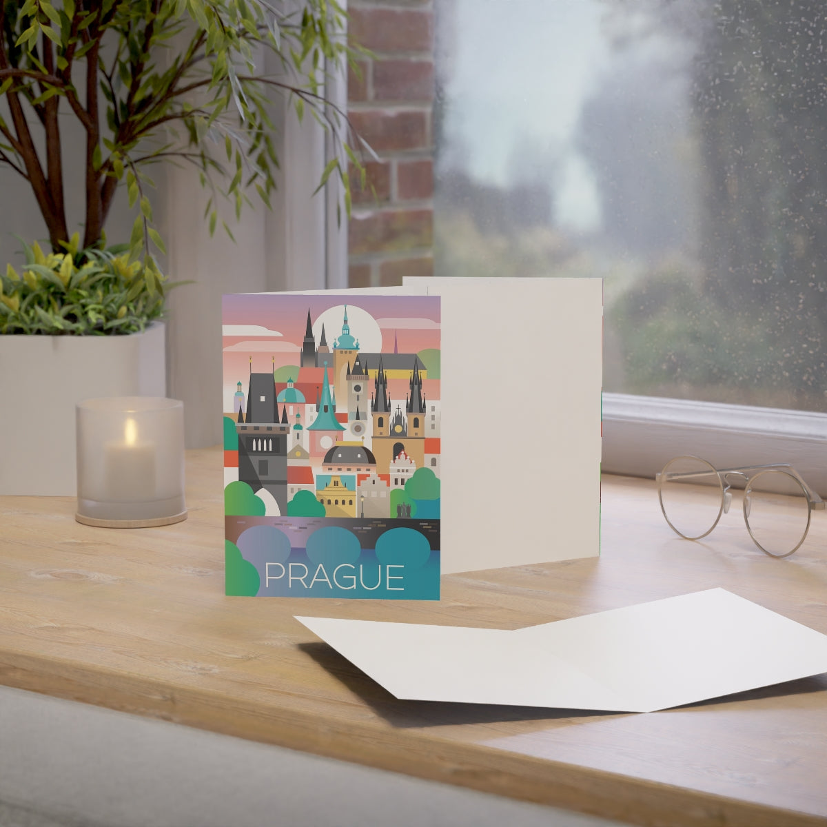 Prague Folded Matte Notecards + Envelopes (10pcs)