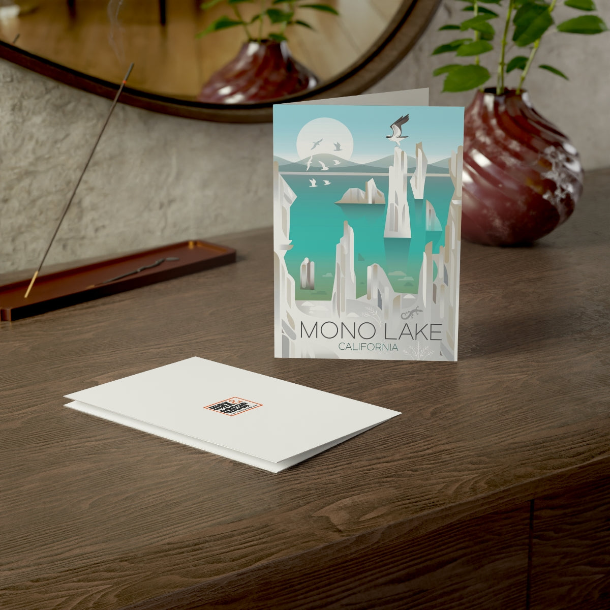 Mono Lake Folded Matte Notecards + Envelopes (10pcs)