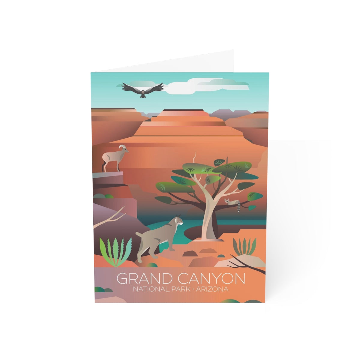 Grand Canyon National Park Folded Matte Notecards + Envelopes (10pcs)