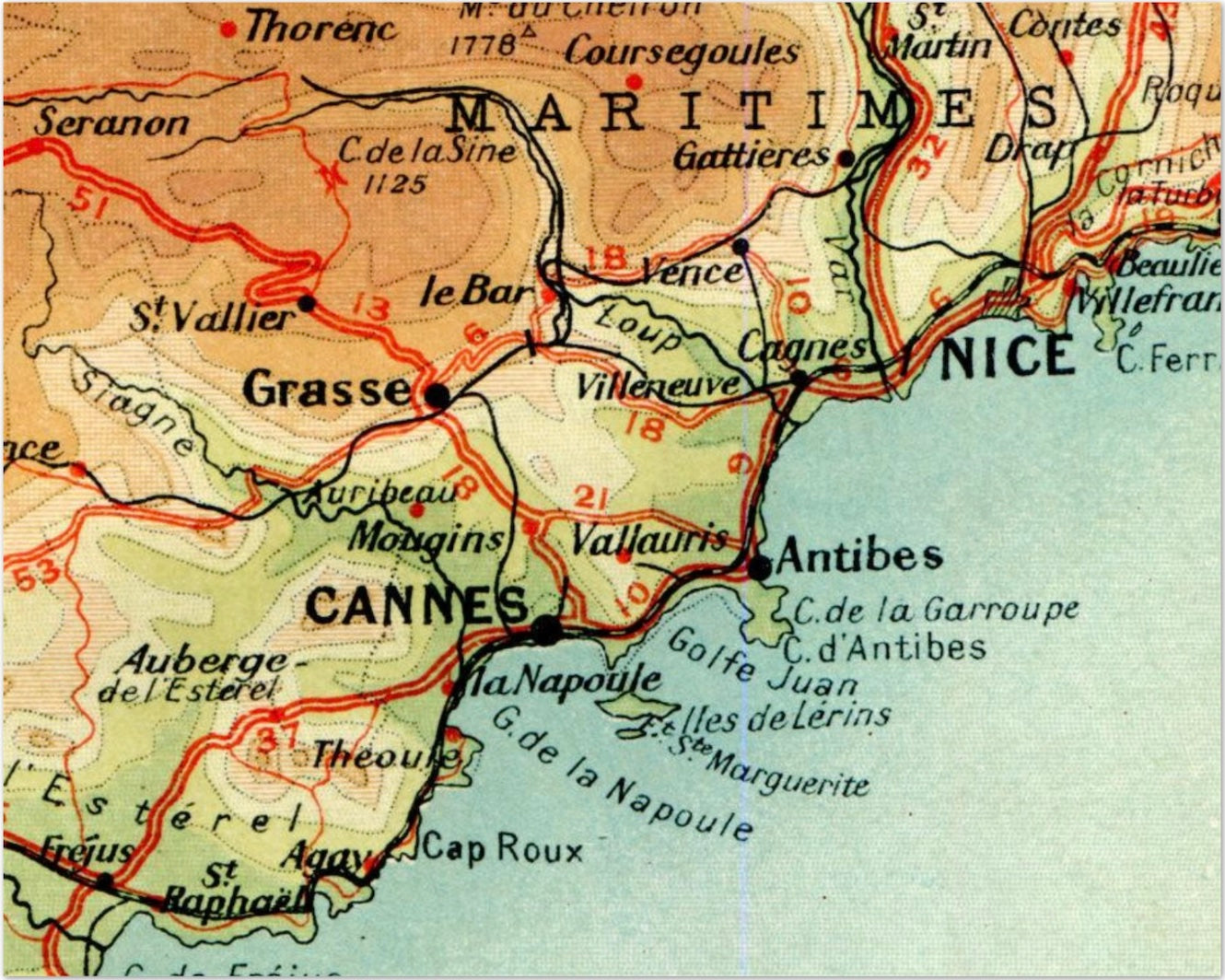 FRENCH SCHOOL MAP - COTE D'AZUR