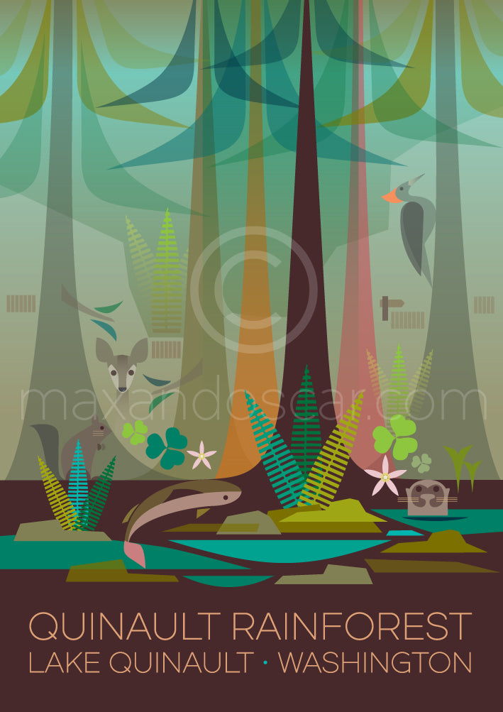QUINAULT RAINFOREST PRINT