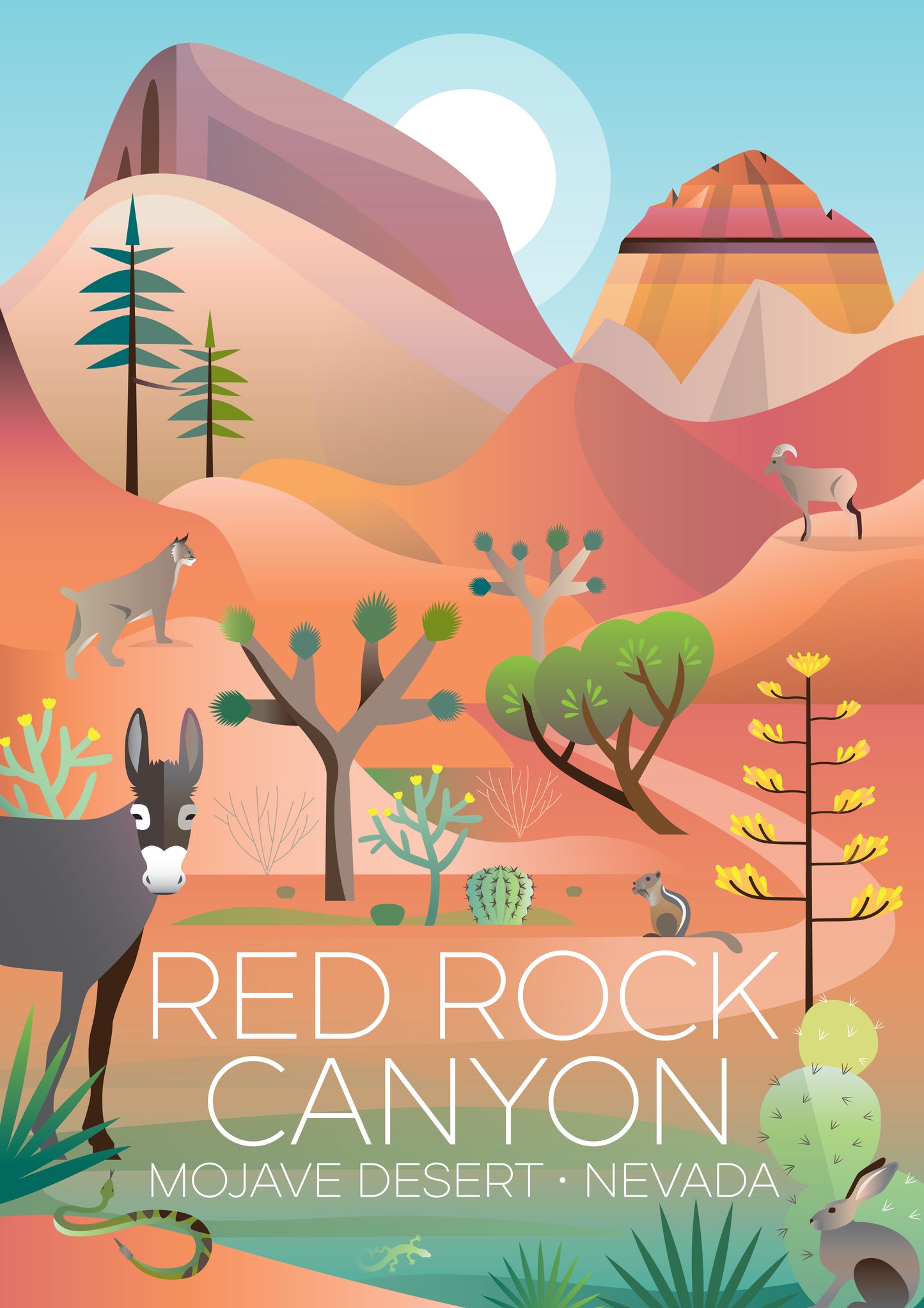 RED ROCK CANYON POSTCARD