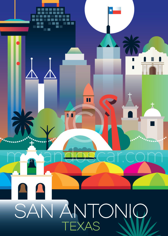 SAN ANTONIO PRINT