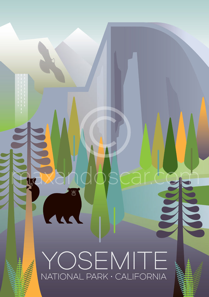 YOSEMITE NATIONAL PARK POSTCARD