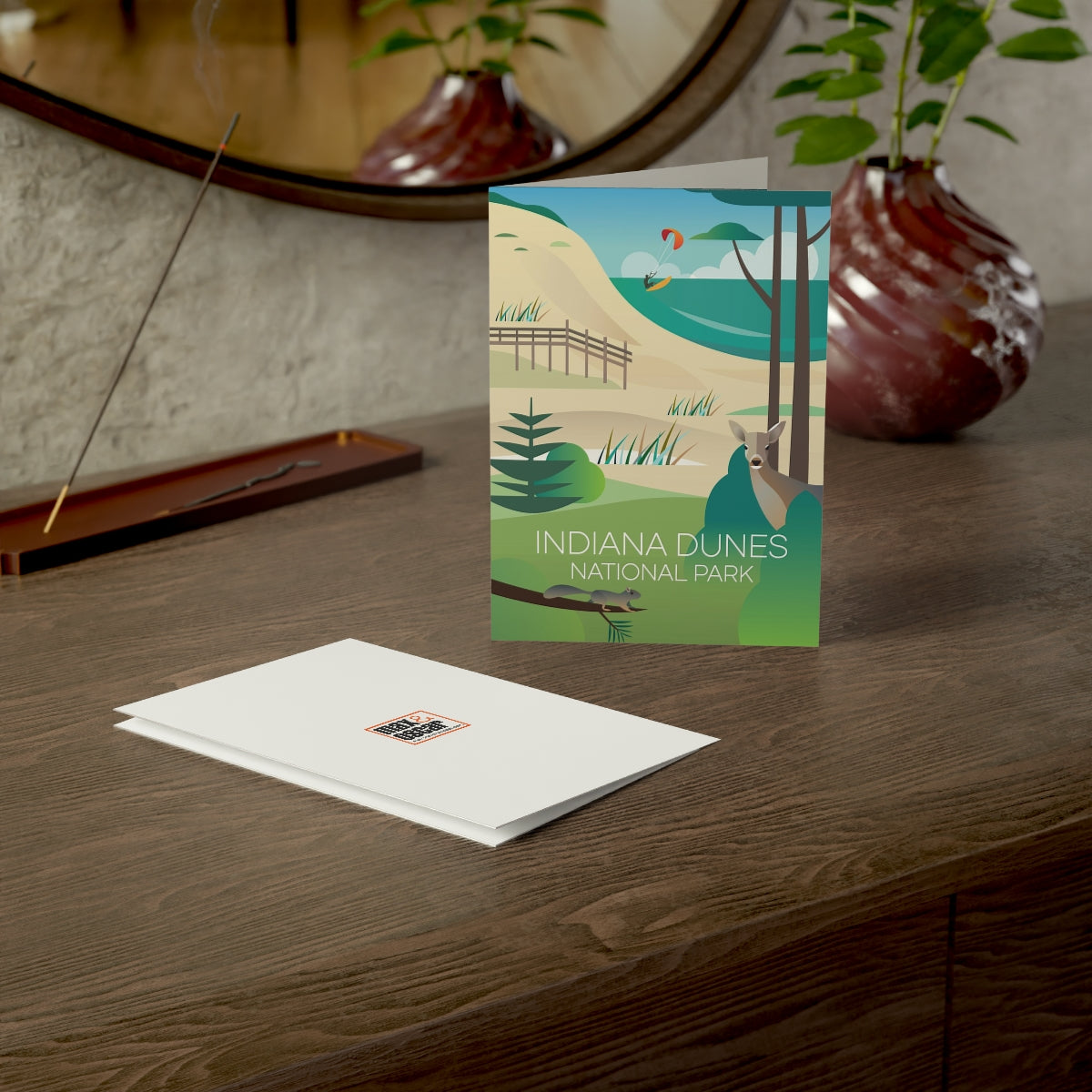 Indiana Dunes National Park Folded Matte Notecards + Envelopes (10pcs)
