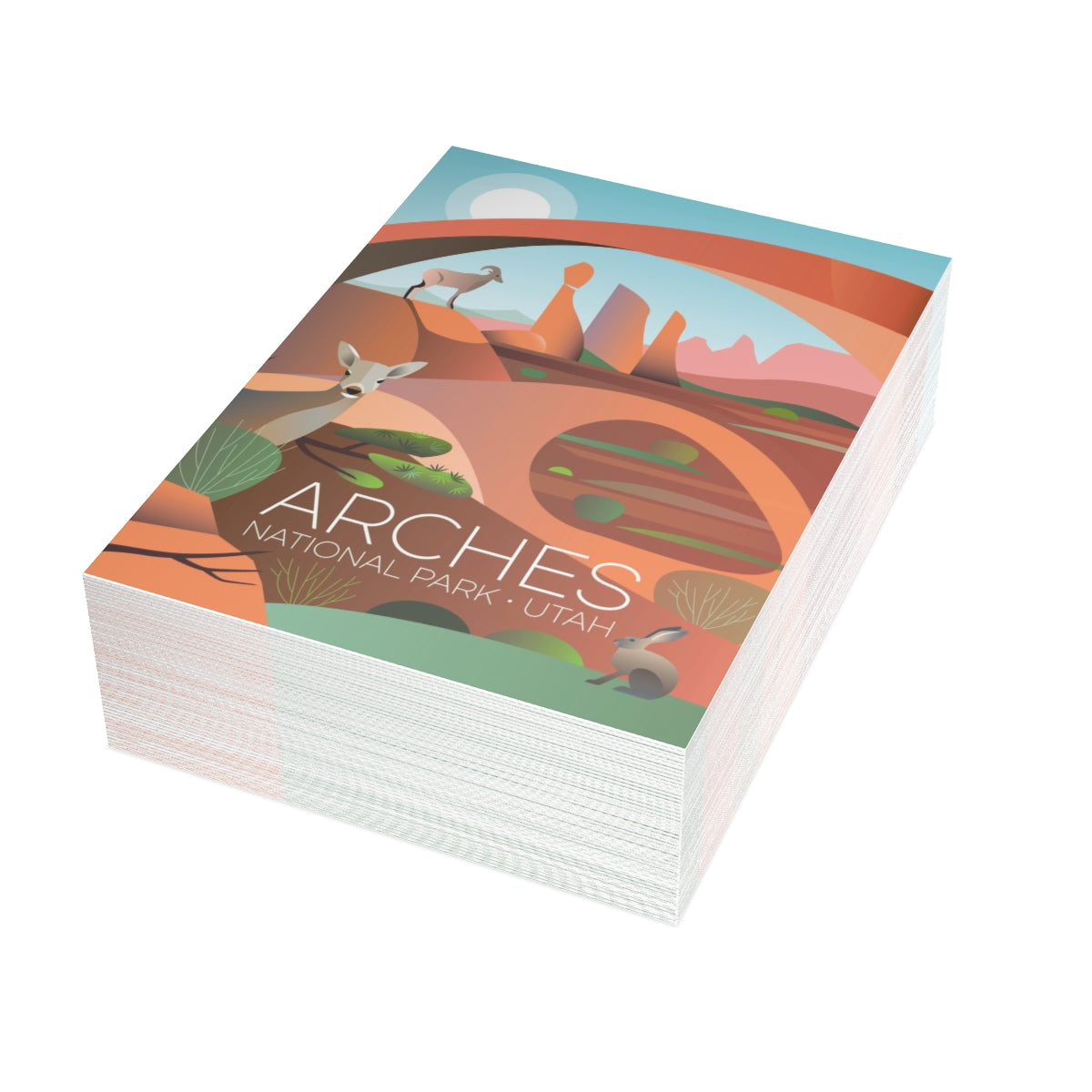 Arches National Park Folded Matte Notecards + Envelopes (10pcs)