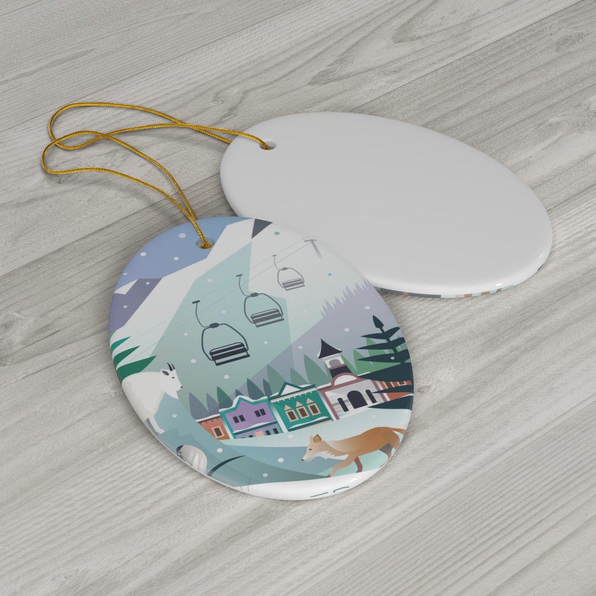 Crested Butte Keramikornament
