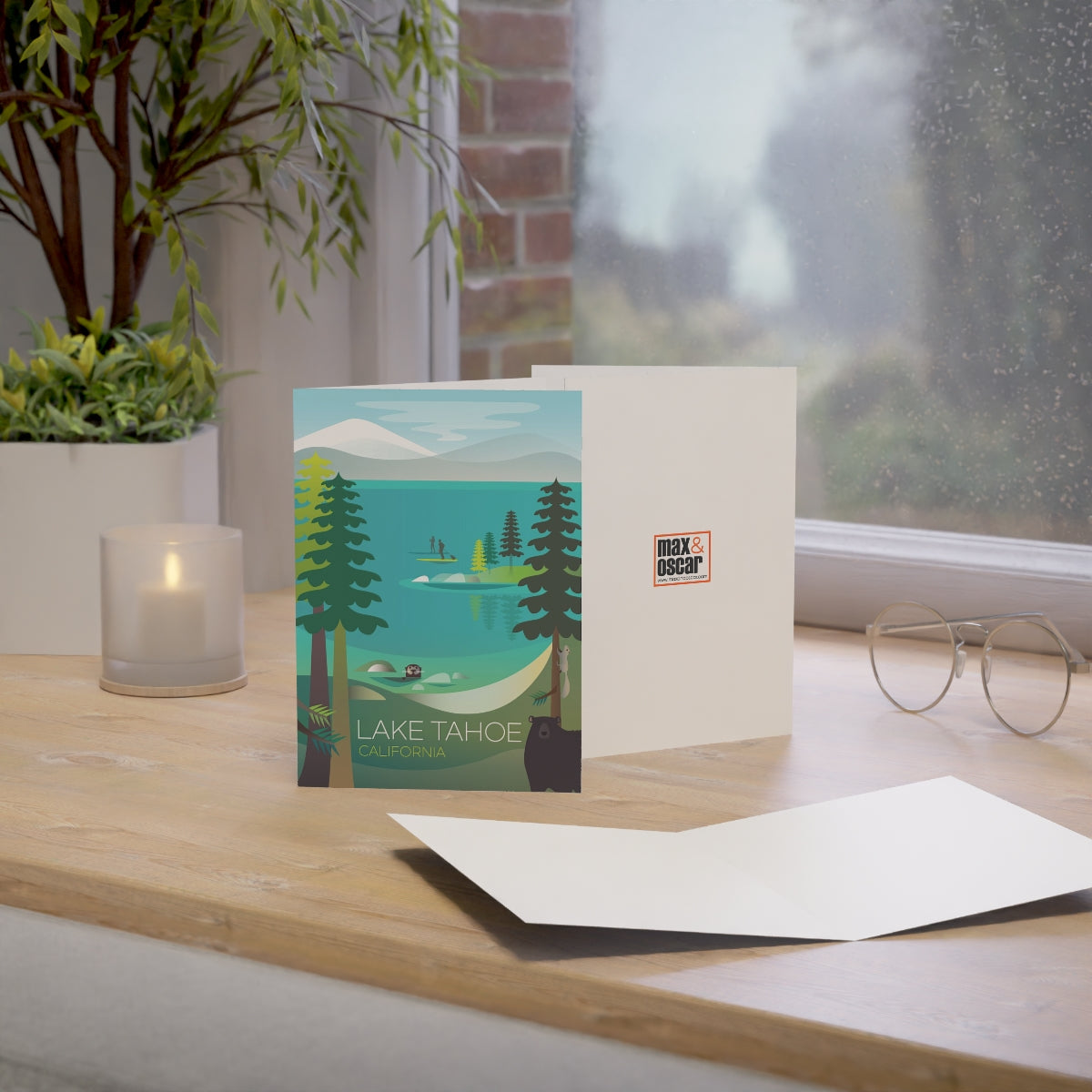 Lake Tahoe Folded Matte Notecards + Envelopes (10pcs)