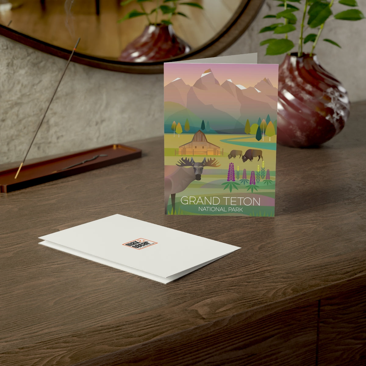 Grand Teton National Park Folded Matte Notecards + Envelopes (10pcs)