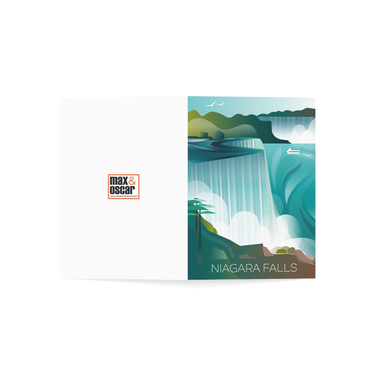 Niagara Falls Folded Matte Notecards + Envelopes (10pcs)