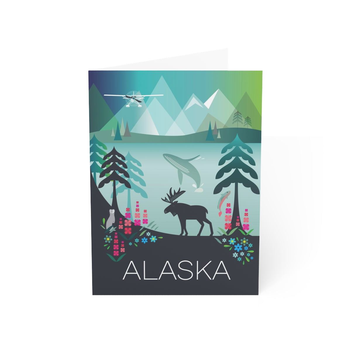 Alaska Folded Matte Notecards + Envelopes (10pcs)