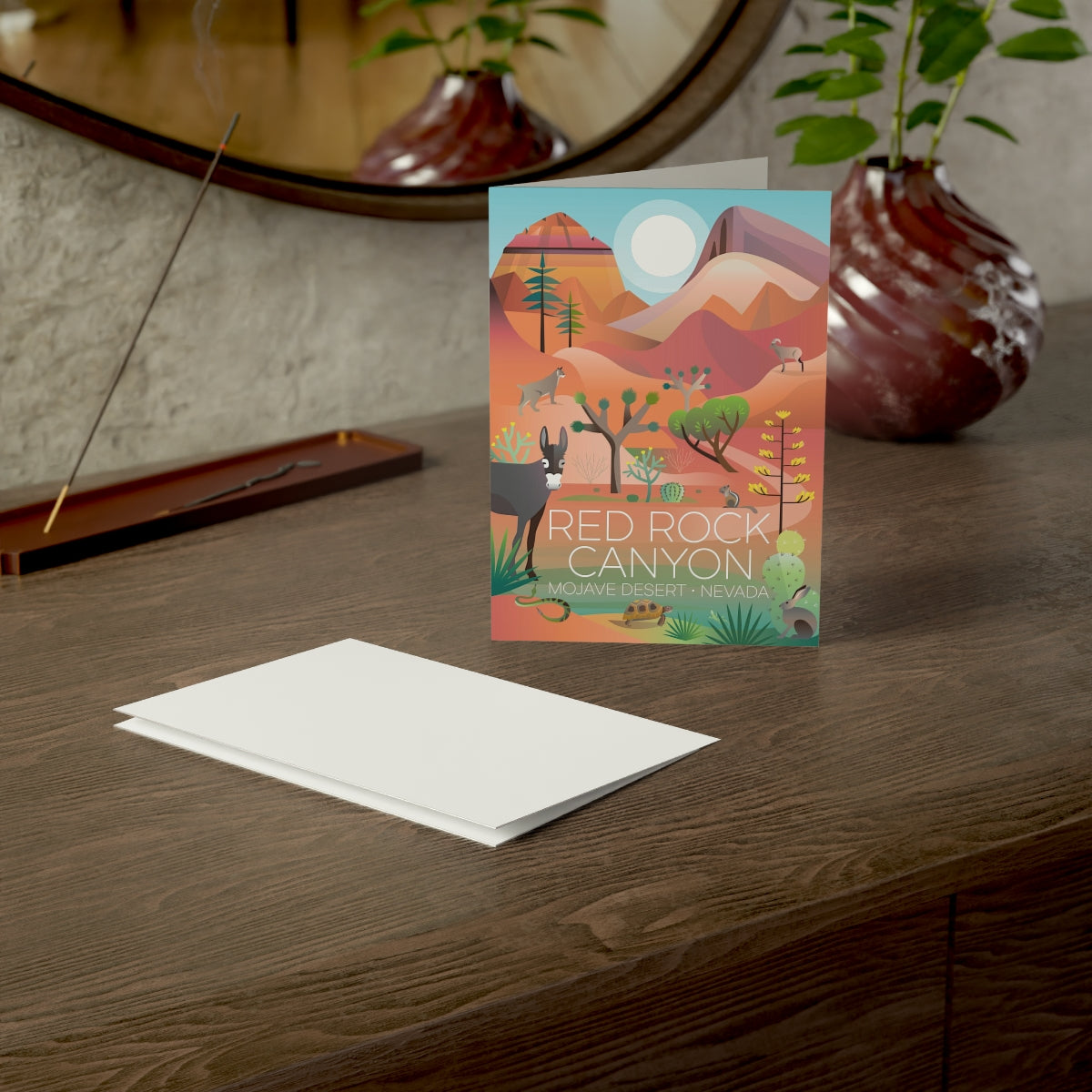 Red Rock Canyon Folded Matte Notecards + Envelopes (10pcs)