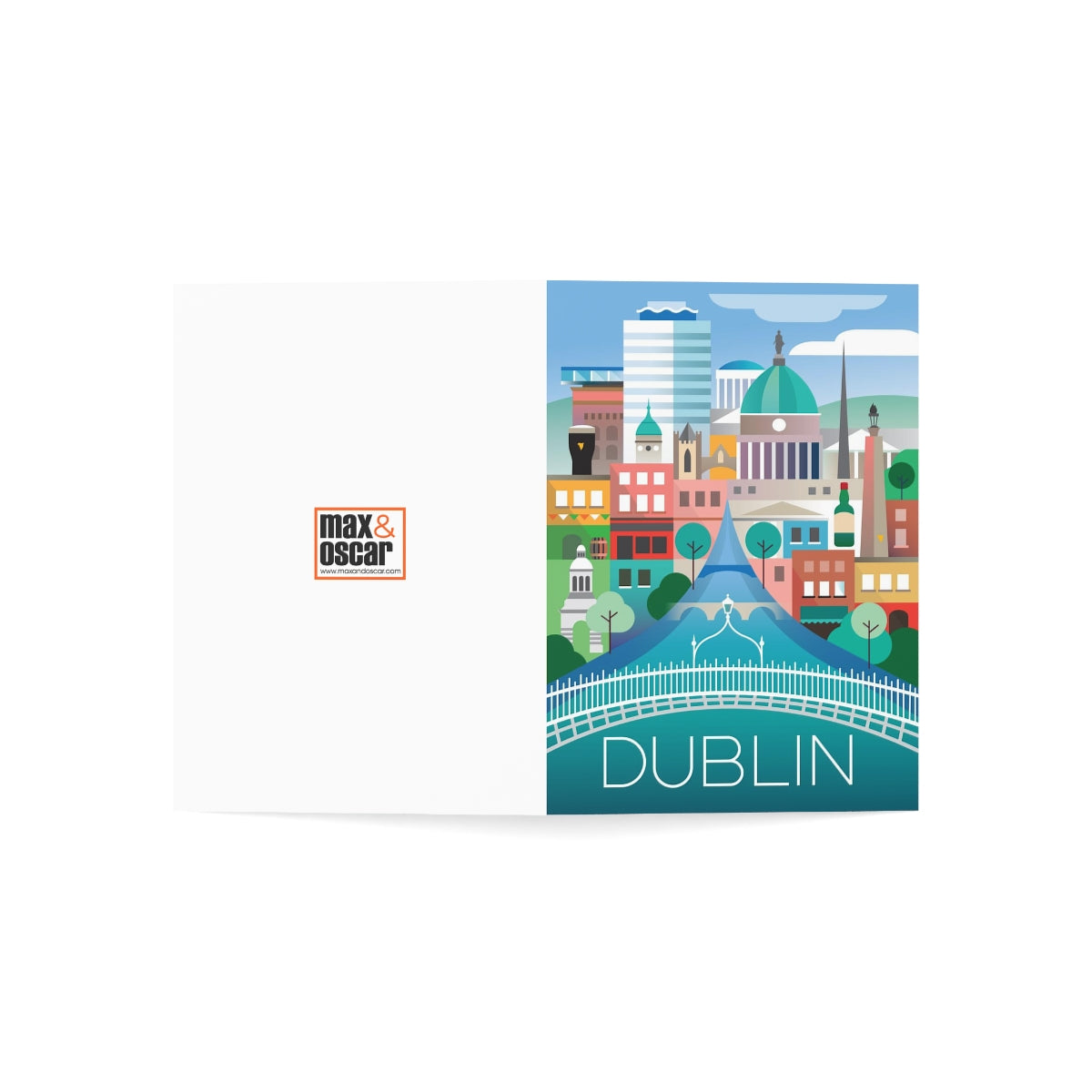 Dublin Folded Matte Notecards + Envelopes (10pcs)