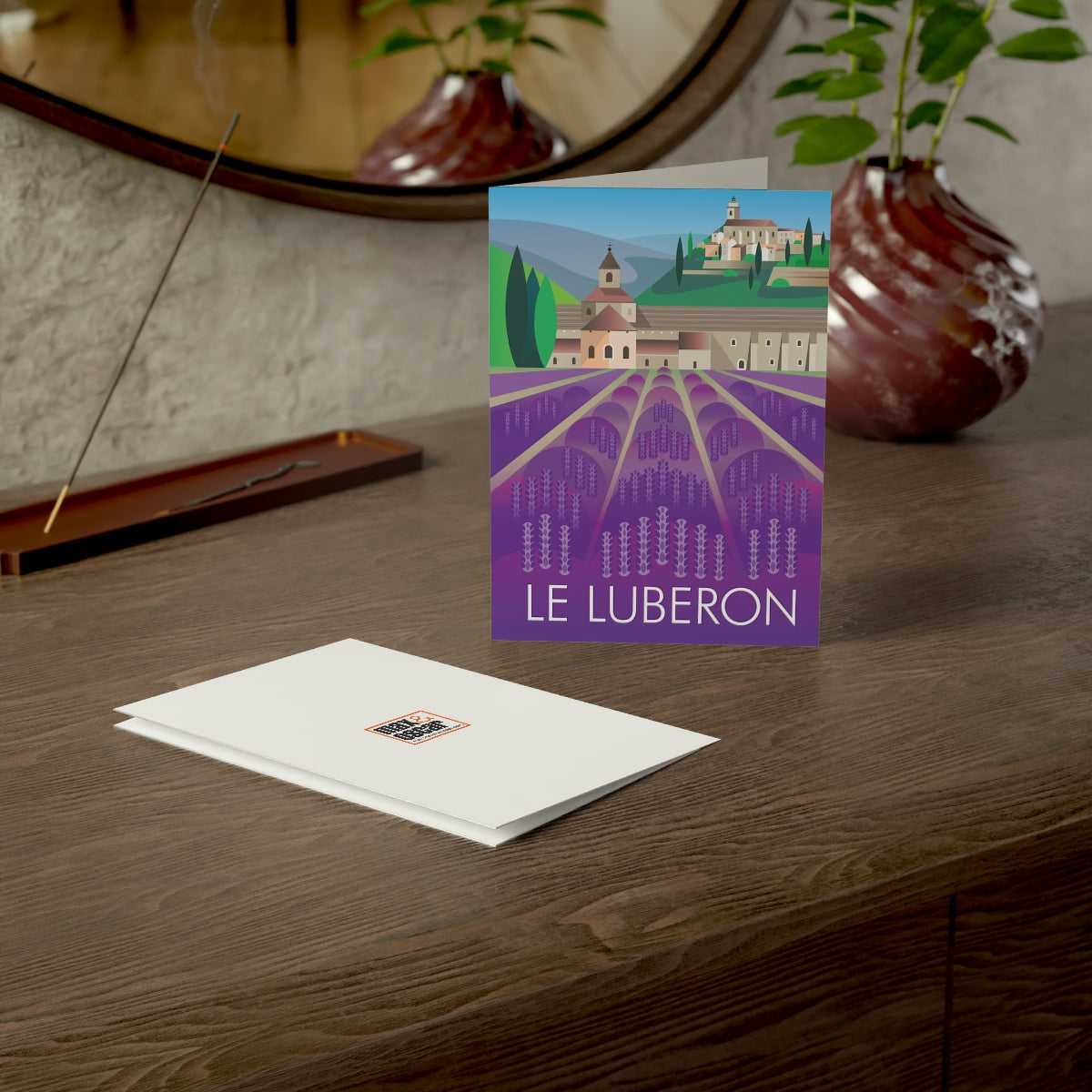 Le Luberon Folded Matte Notecards + Envelopes (10pcs)