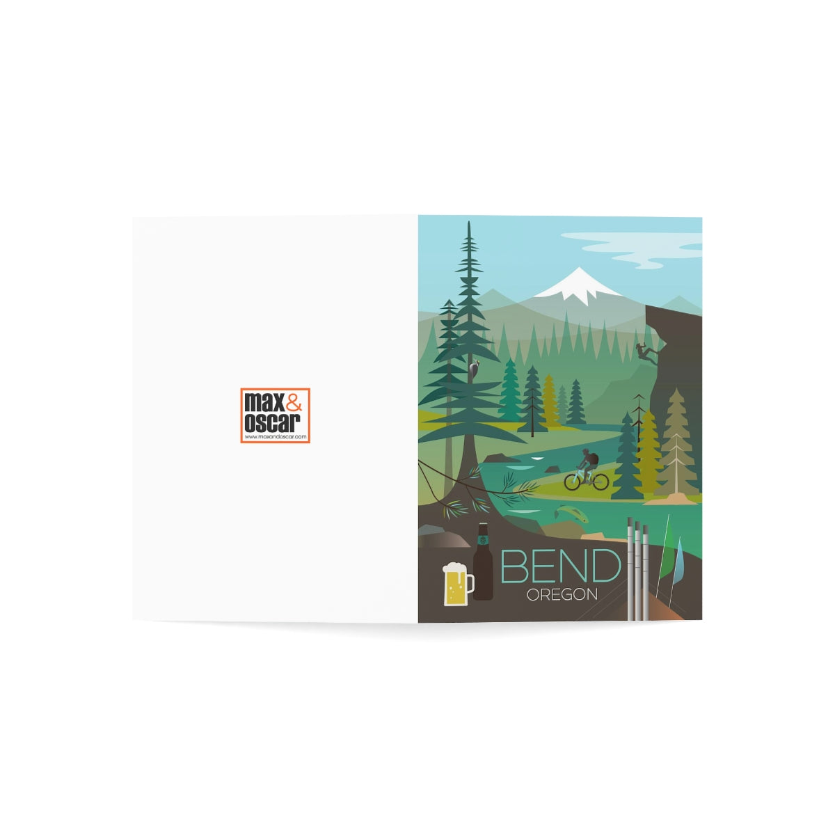Bend Folded Matte Notecards + Envelopes (10pcs)