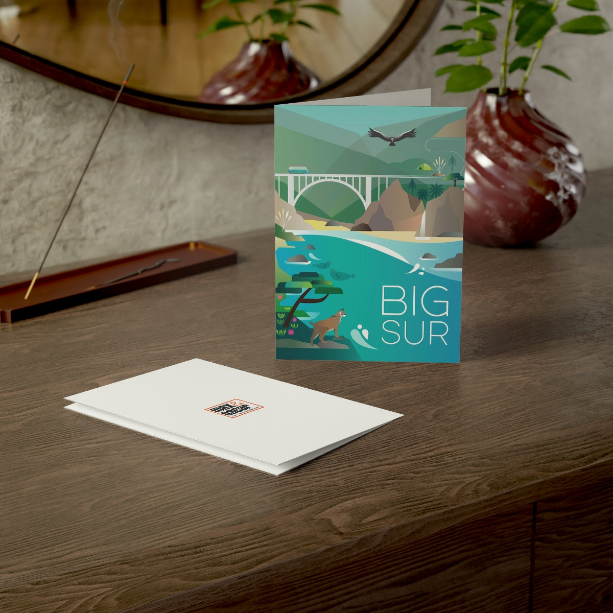 Big Sur Folded Matte Notecards + Envelopes (10pcs)