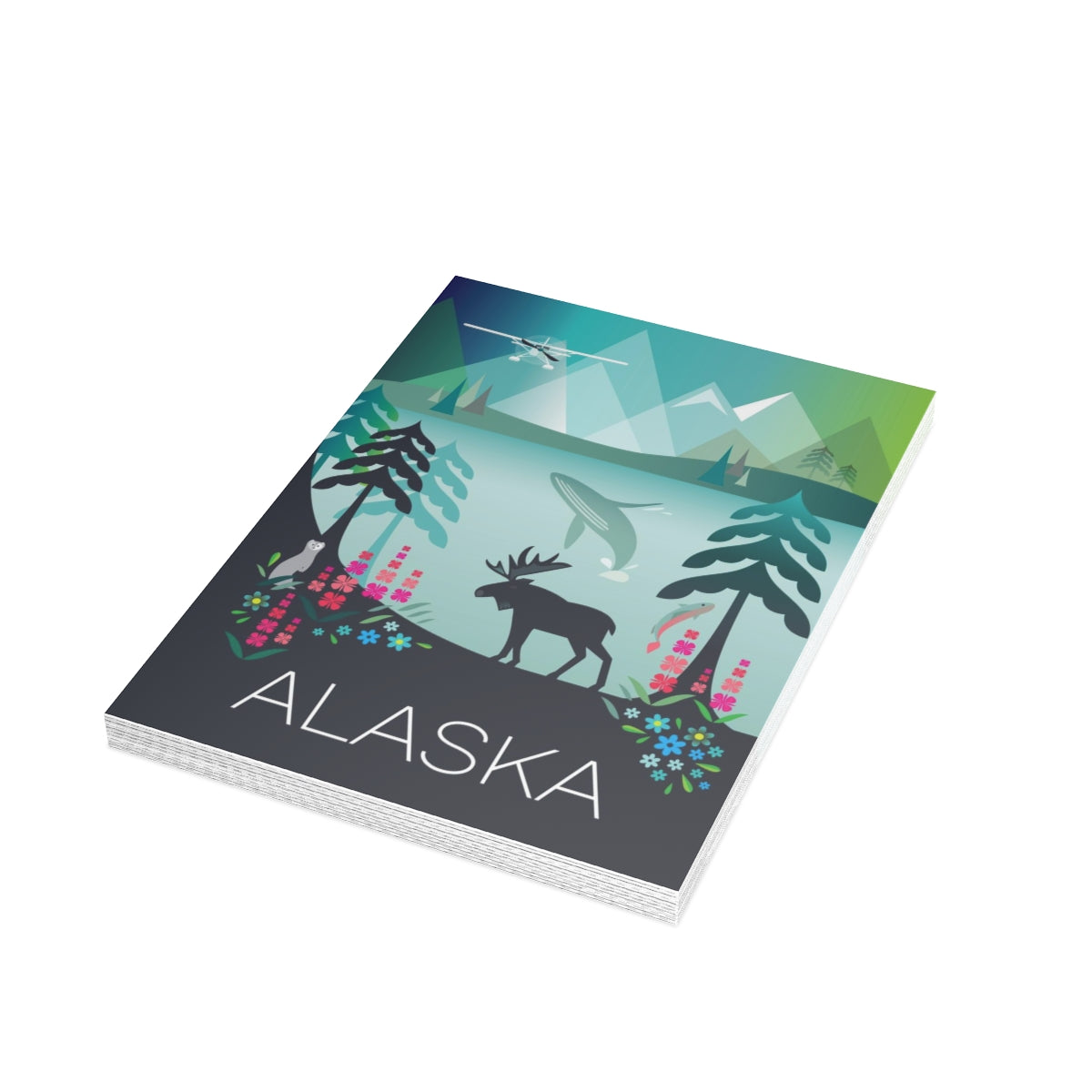 Alaska Folded Matte Notecards + Envelopes (10pcs)