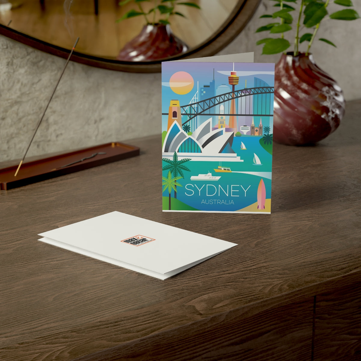 Sydney Folded Matte Notecards + Envelopes (10pcs)