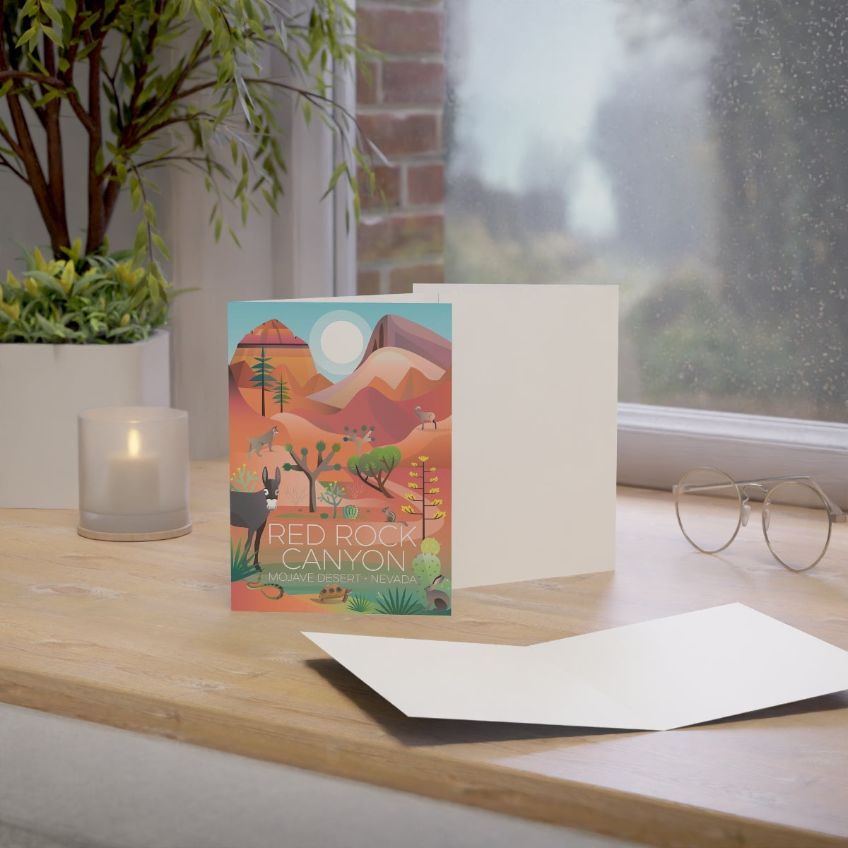 Red Rock Canyon Folded Matte Notecards + Envelopes (10pcs)