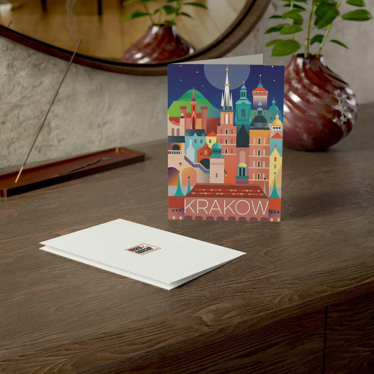 Krakow Folded Matte Notecards + Envelopes (10pcs)