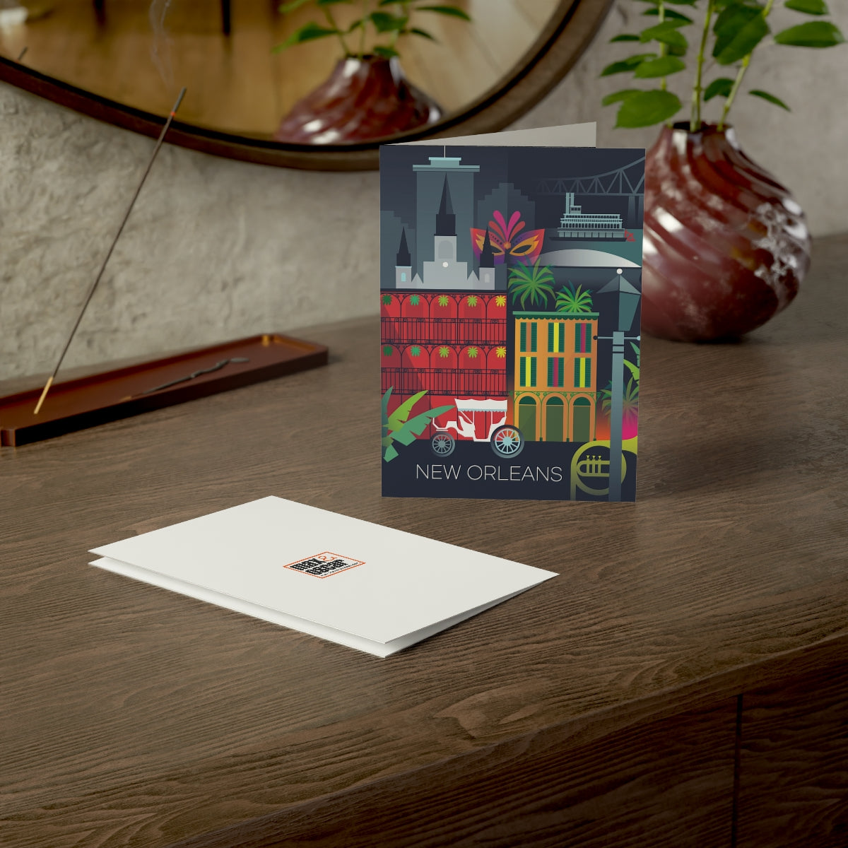 New Orleans Folded Greeting Cards + Envelopes (10pcs)