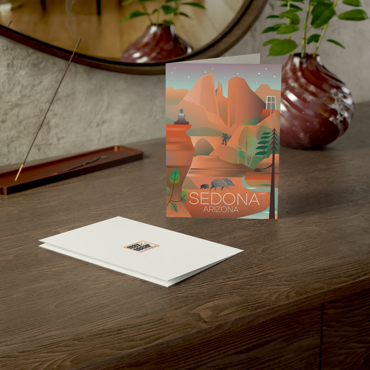 Sedona Folded Matte Notecards + Envelopes (10pcs)
