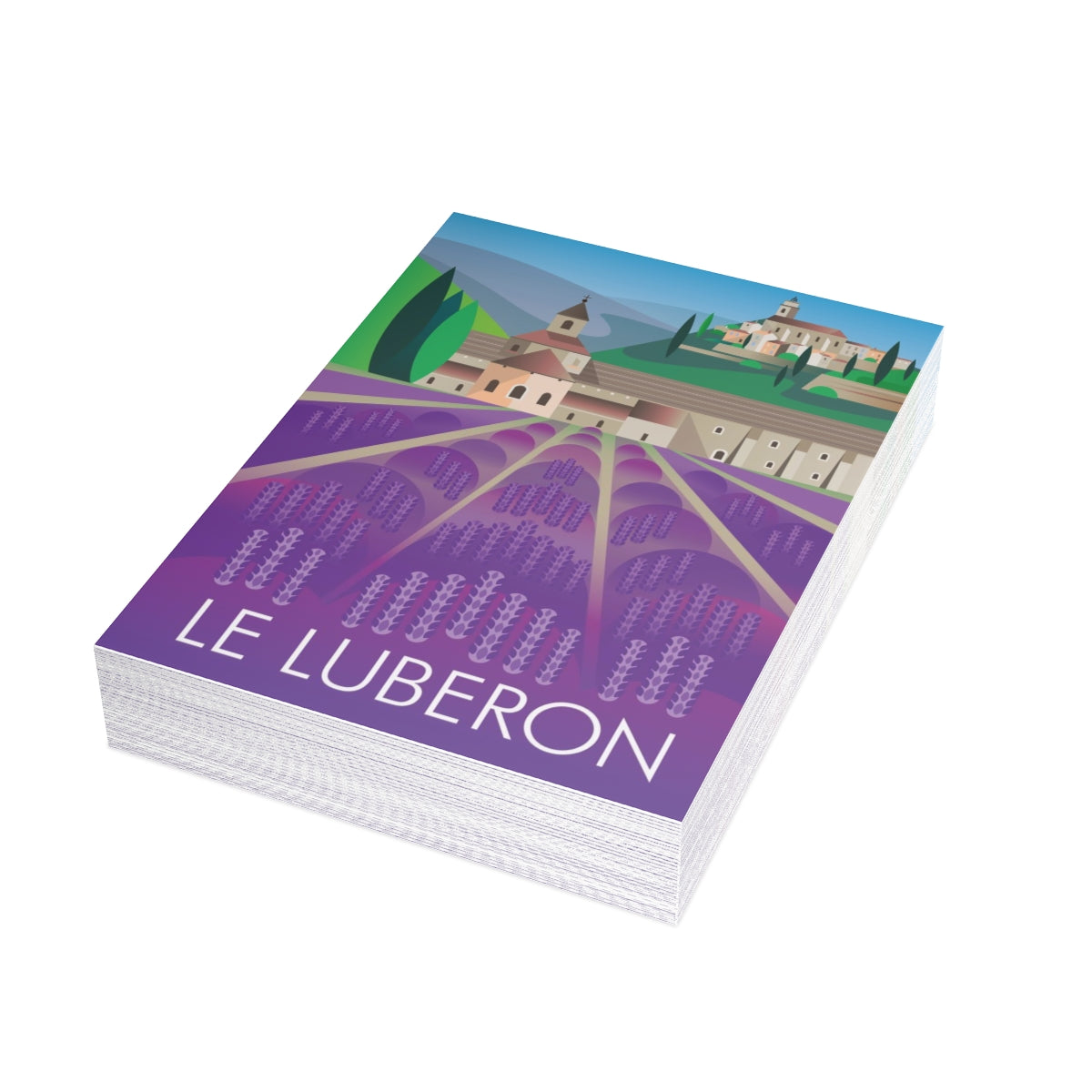 Le Luberon Folded Matte Notecards + Envelopes (10pcs)