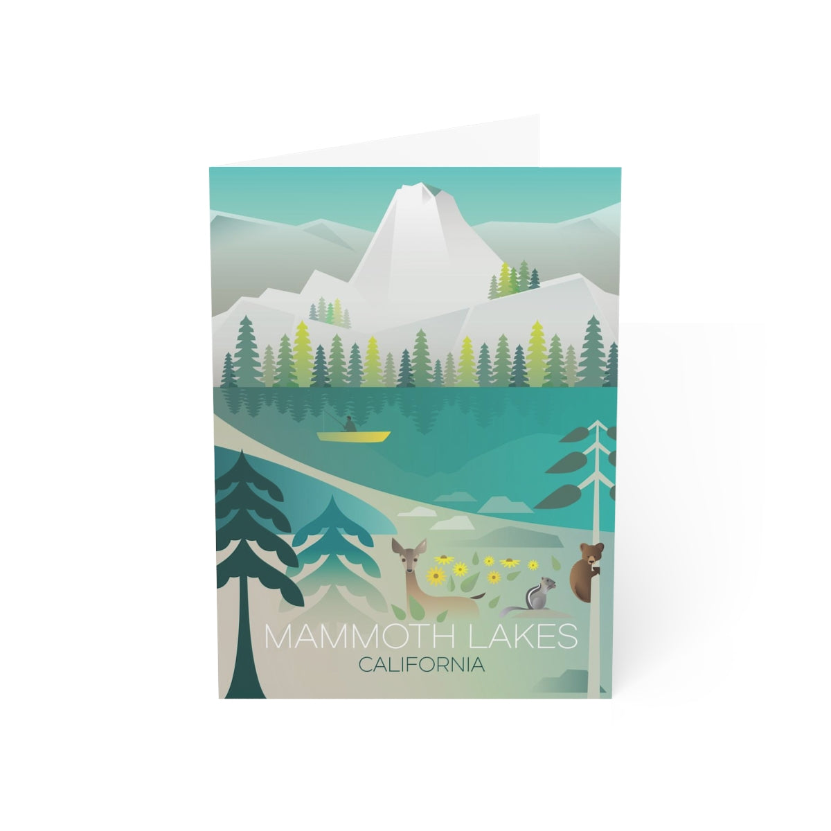 Mammoth Lakes Folded Matte Notecards + Envelopes (10pcs)