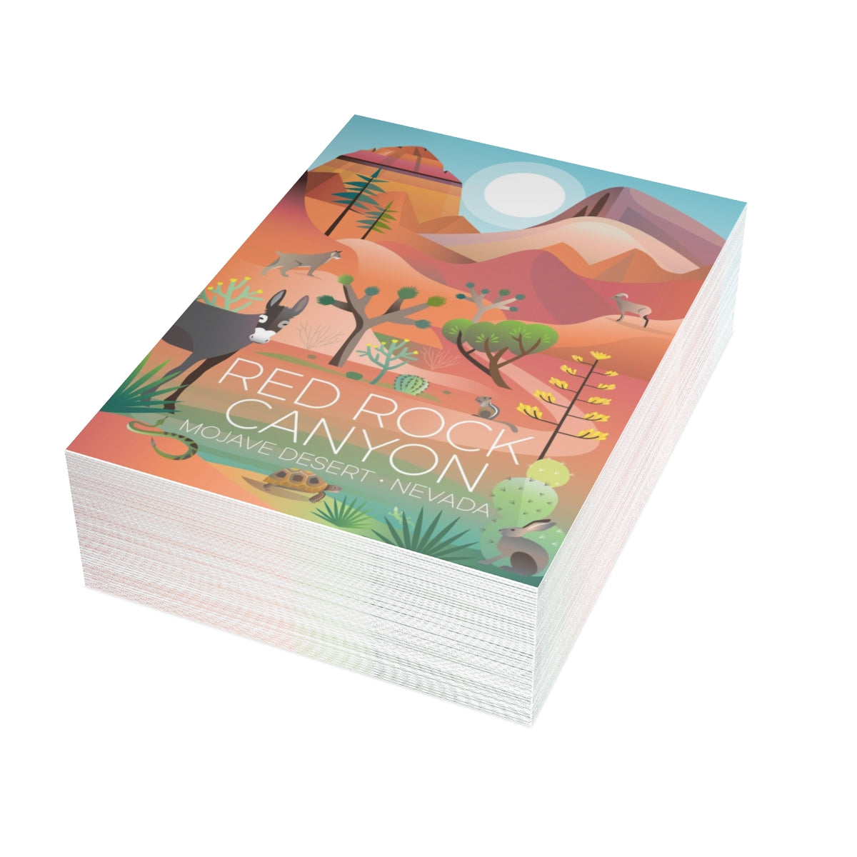 Red Rock Canyon Folded Matte Notecards + Envelopes (10pcs)