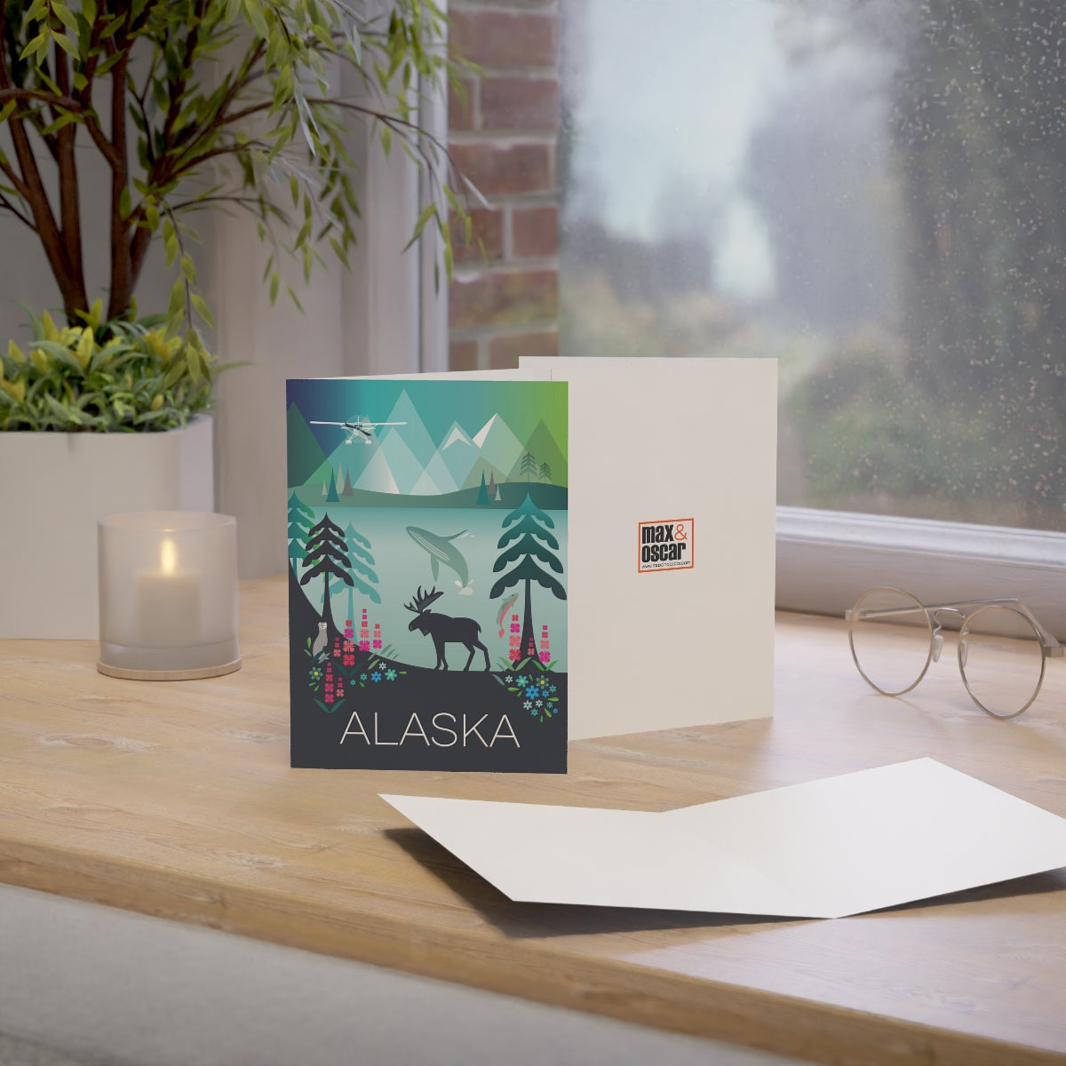 Alaska Folded Matte Notecards + Envelopes (10pcs)