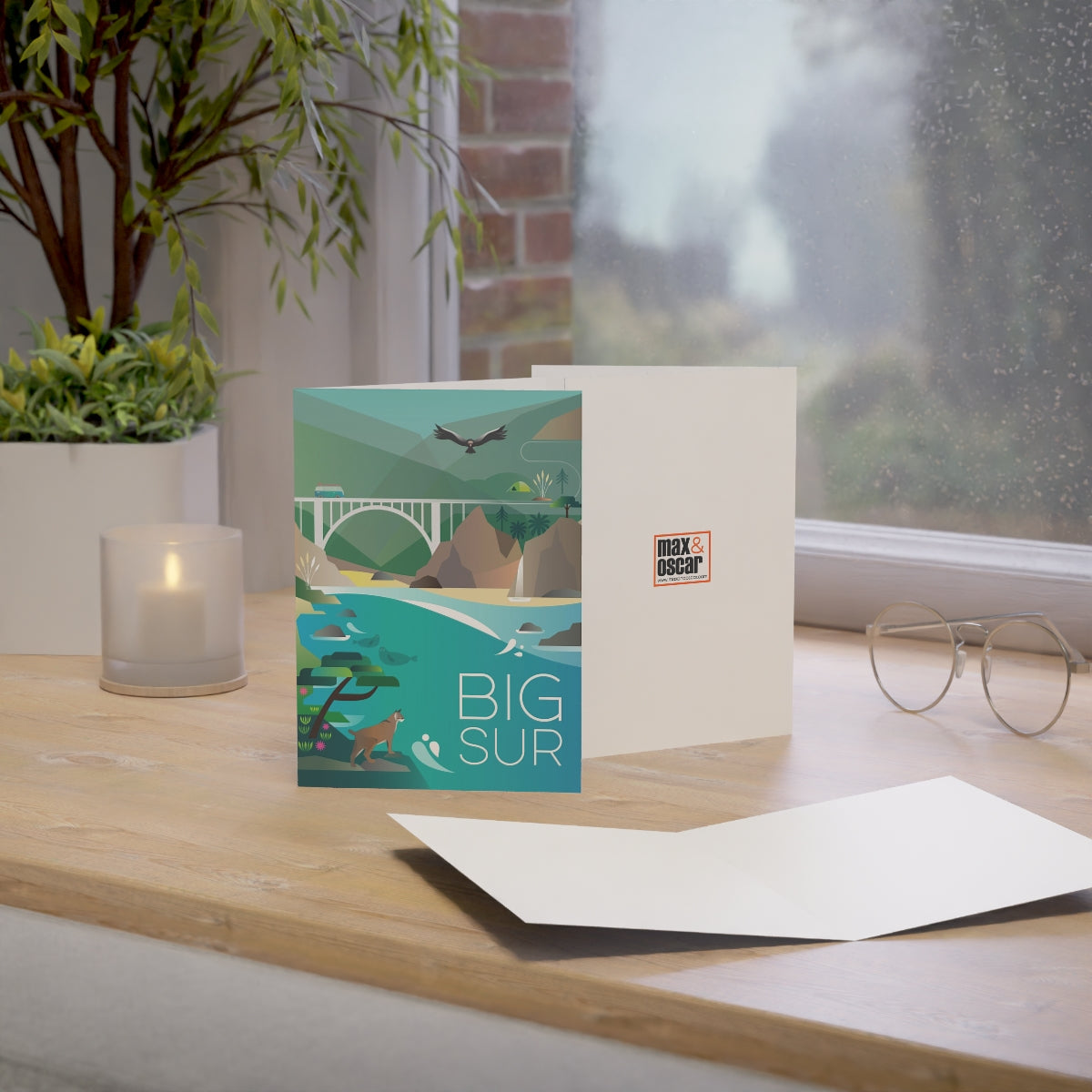 Big Sur Folded Matte Notecards + Envelopes (10pcs)