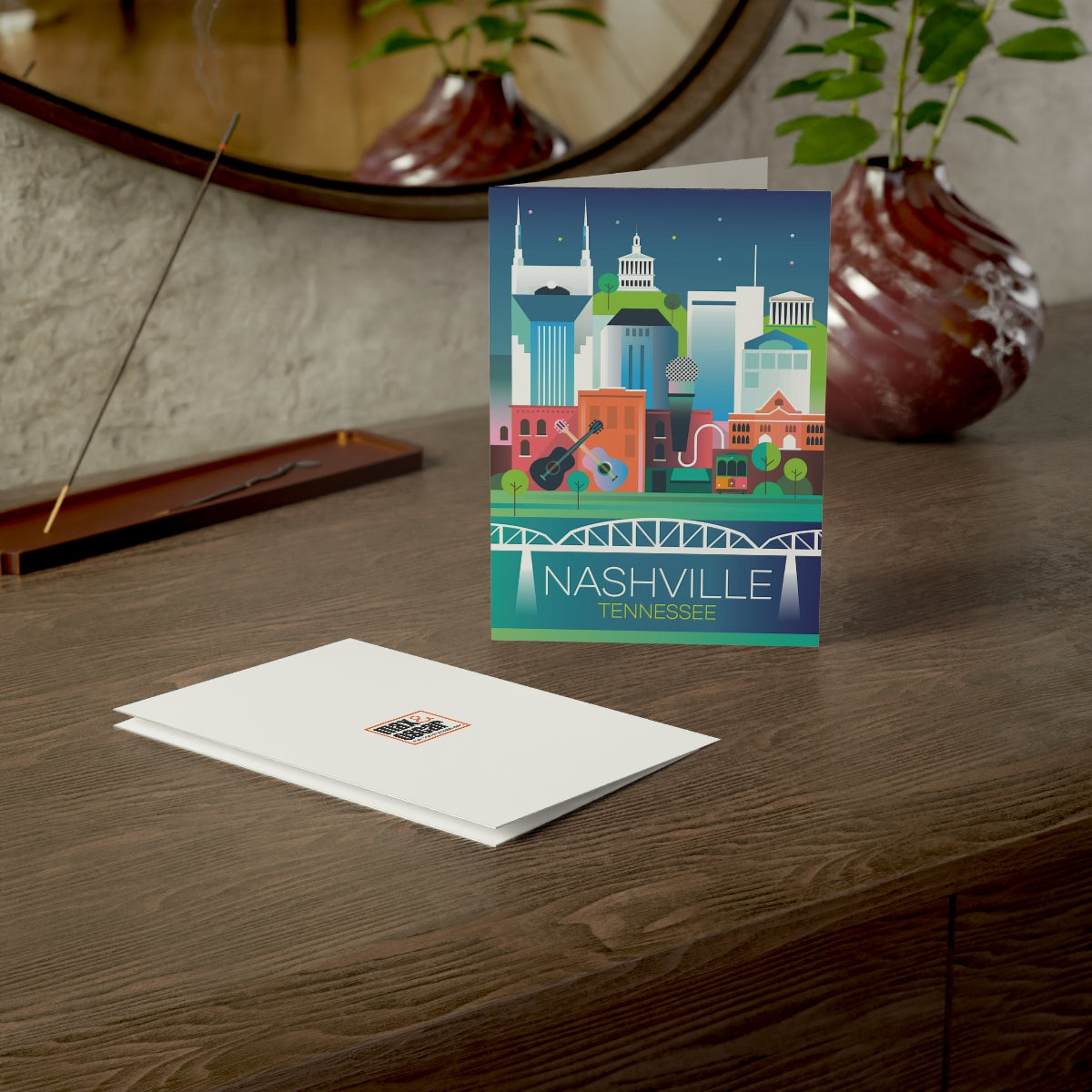 Nashville Folded Matte Notecards + Envelopes (10pcs)