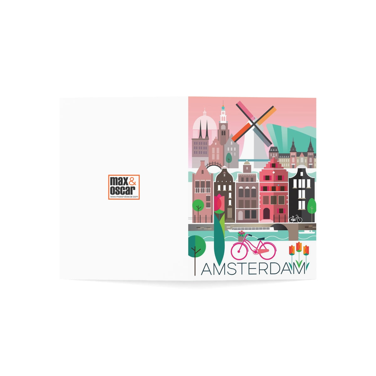 Amsterdam Folded Matte Notecards + Envelopes (10pcs)