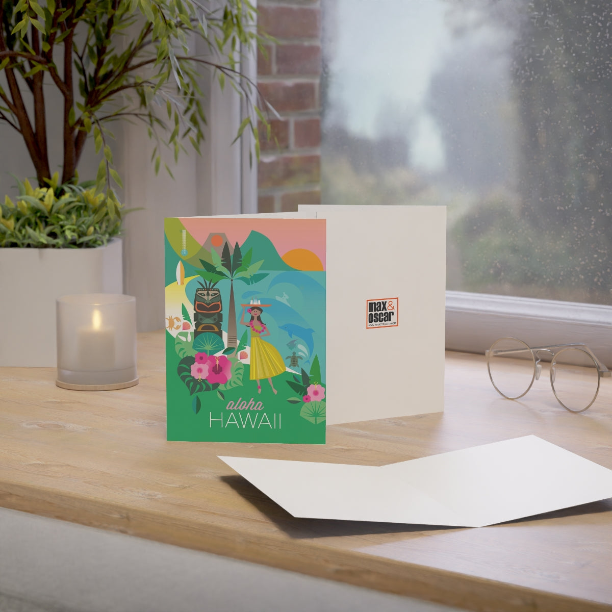 Hawaii Folded Matte Notecards + Envelopes (10pcs)