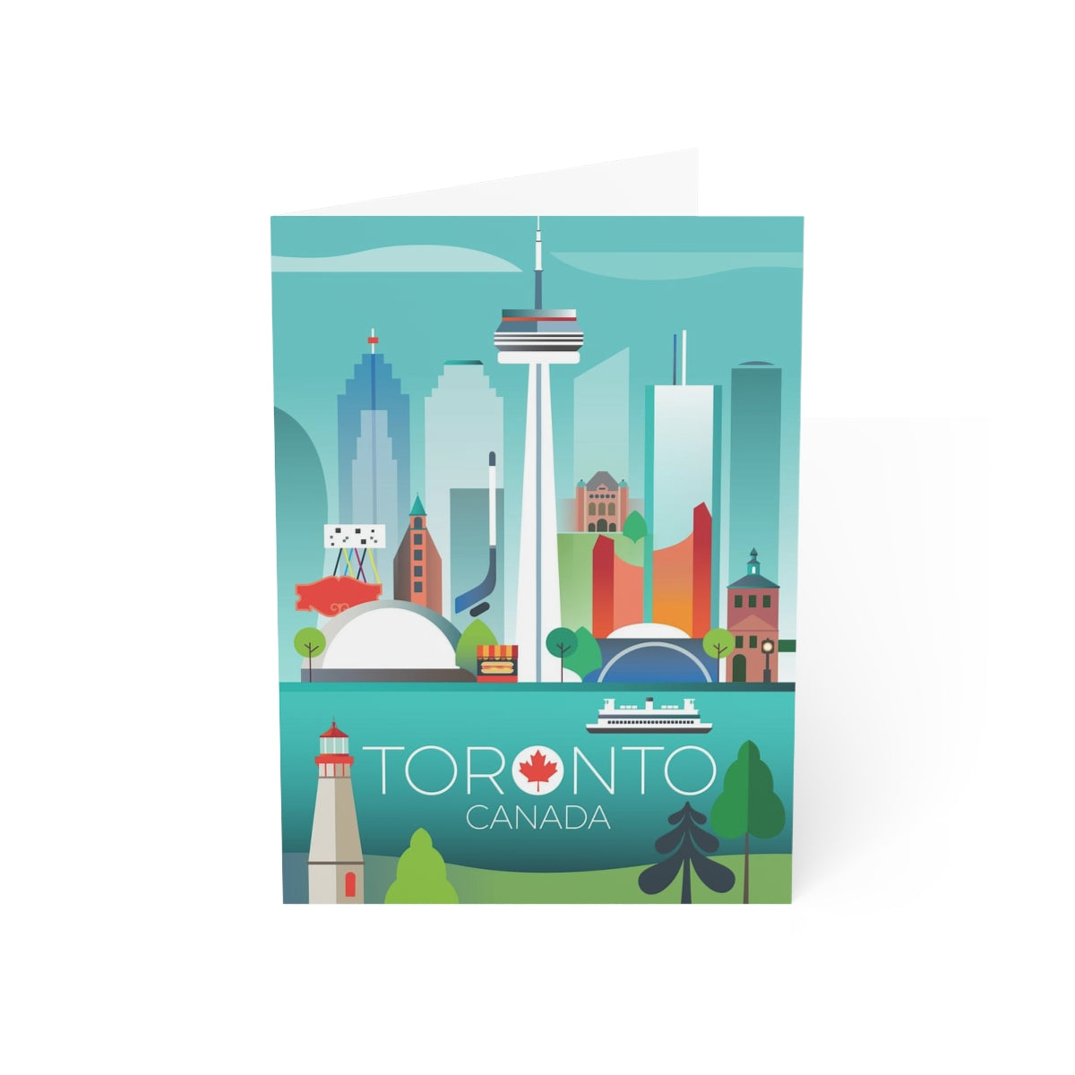 Toronto Folded Matte Notecards + Envelopes (10pcs)