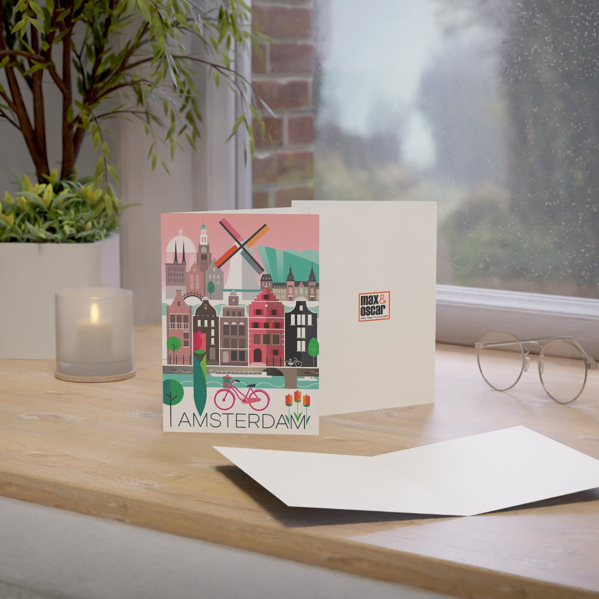 Amsterdam Folded Matte Notecards + Envelopes (10pcs)
