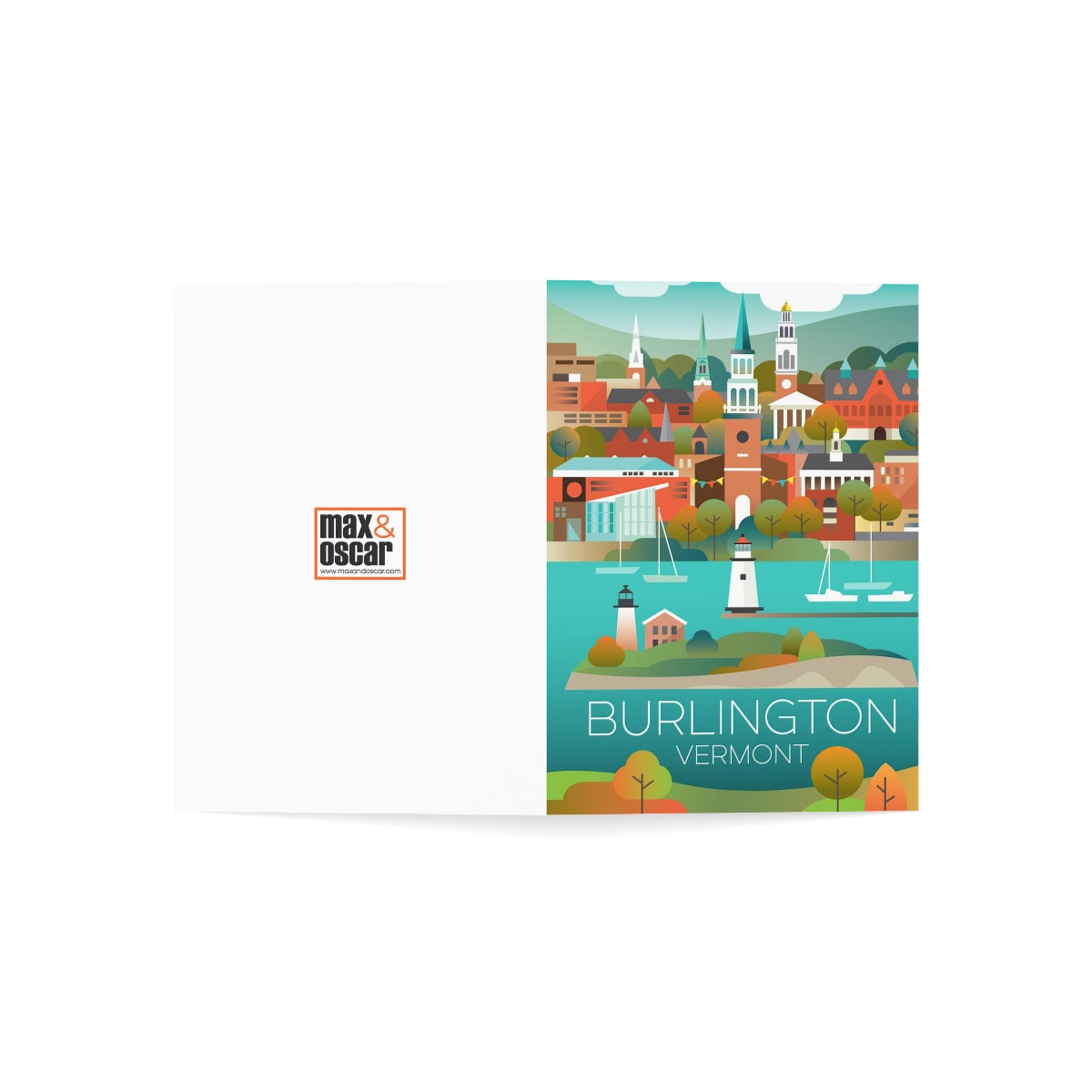 Burlington Folded Matte Notecards + Envelopes (10pcs)